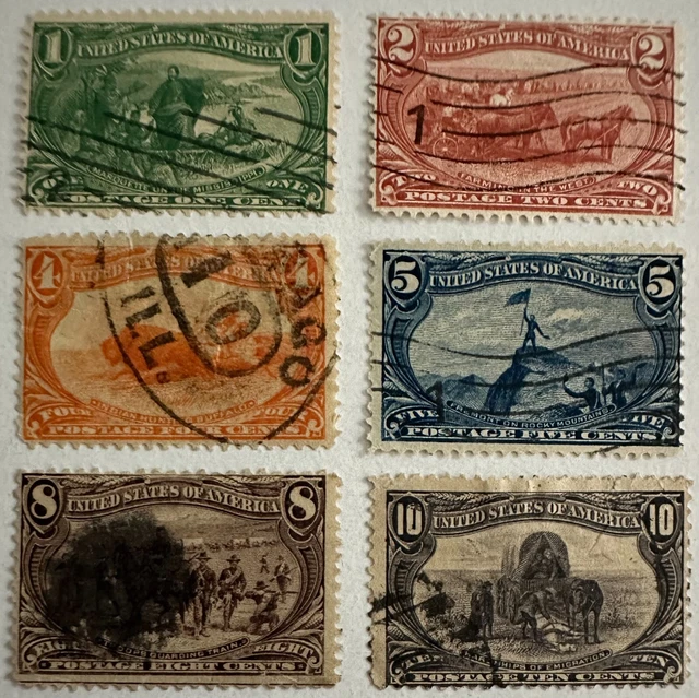 US 1898 SC# 285-290 Used 1c-10c Trans-Mississippi Expo F-VF
