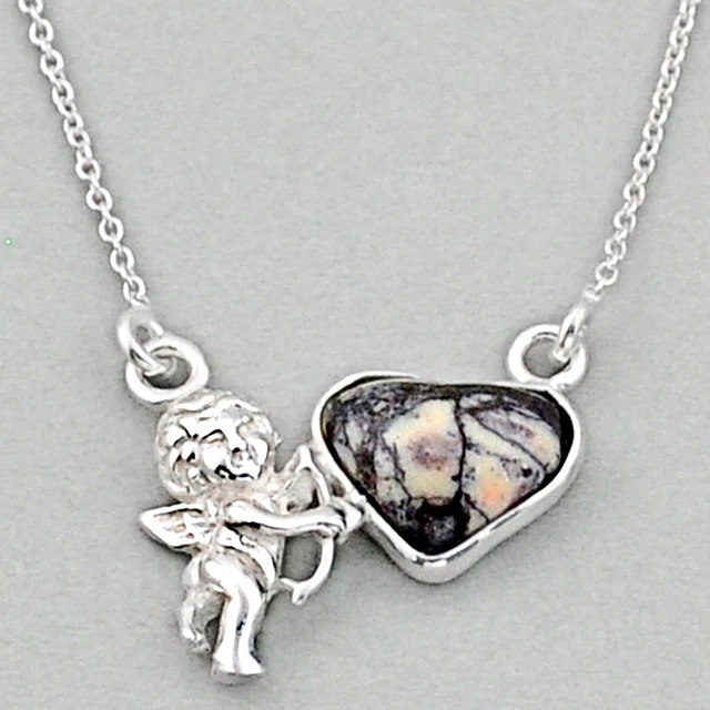 Artisan Of India 3.91cts Baby Angel Bronze Wild Horse Magnesite Necklace U1135