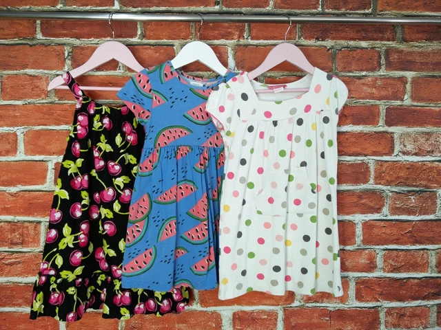 GIRLS BUNDLE AGE 4-5 YEARS NEXT JOHN LEWIS etc DRESS SET X3 SUMMER CASUAL 110CM