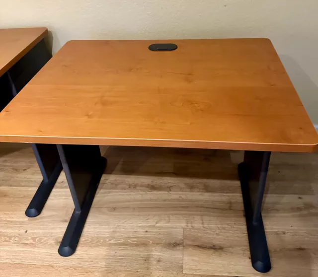 Bush Business Furniture Series A 36W Desk, Hansen Cherry/Galaxy