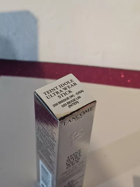 Palo de base Lancome~Teint Idole Ultrawear con FPS 21 ~ #250 Bisque (W)