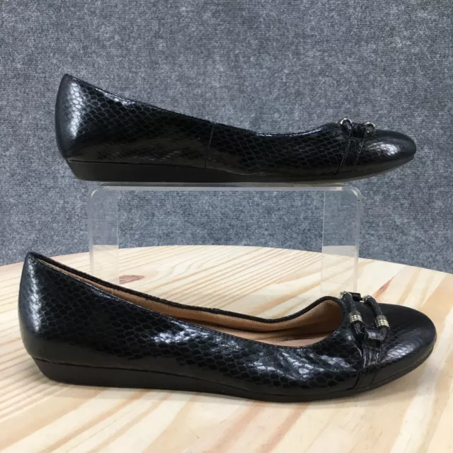 ABELLA TRUE COMFORT Shoes Womens 8 M Peyton Ballet Flats Black Faux Leather 20.93 PicClick UK