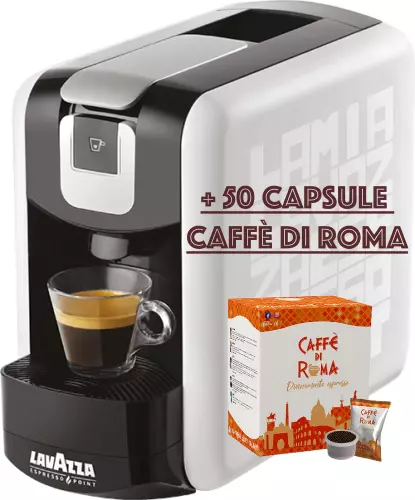 Machine Café Lavazza EP Mini Bianca Expresso Point Garantie Neuf + 50 Capsules