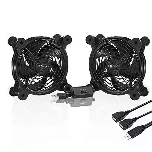 80mm / 120mm / 240mm Ventilateur d'ordinateur USB pour récepteur Ventilateur  de refroidissement d'armoire d'ordinateur