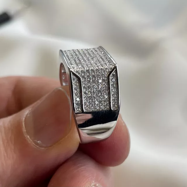 Hip Hop Iced Out Pinky Ring 925 Sterling Silver VVS Diamond Moissanite Ring  Men From 23,37 € | DHgate