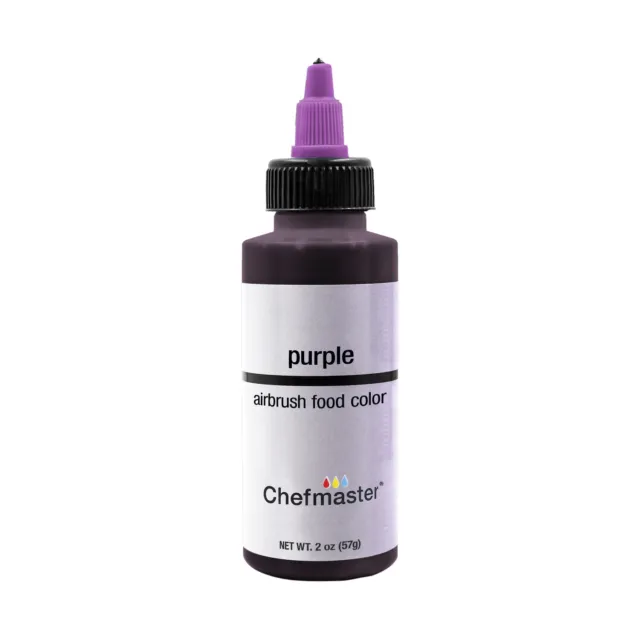 Chefmaster 2-Ounce Purple Airbrush Cake Decorating Food Color