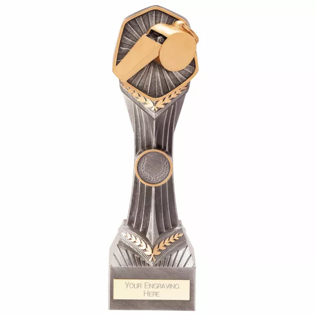 Referee Trophies Falcon Referee Whistle Trophy Awards 5 sizes FREE Engraving