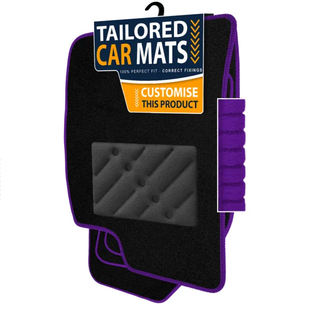 To fit Toyota Avensis Verso 2001-2006 Black Tailored Car Mats [BRW]