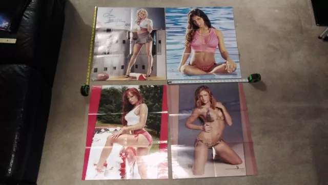 Wwe/Wwf 2005 (4)Different Divas Posters (3)2-Sided Unused Crisp Mint Condition