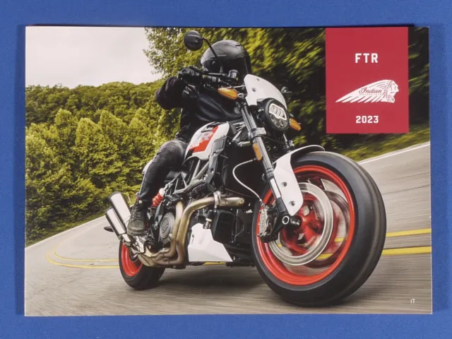 Prl) Moto 2023 Indian Ftr Motorcycle Bike Catalogo Brochure Depliant Biker Usa