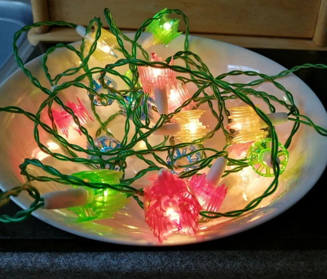 VINTAGE NOMA? 20 Fairy Diamonds Christmas Party Lights Screw in bulbs
