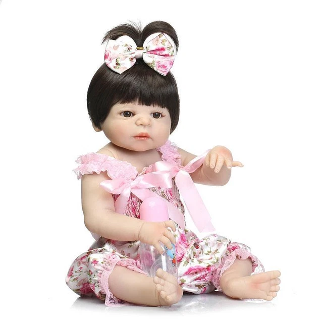 22" Realistic Full Body Vinyl Silicone Lifelike Reborn Baby Doll Handmade Gift