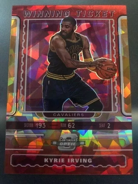 2019-20 Panini Contenders Optic Winning Ticket RED CRACKED ICE Kyrie Irving #9