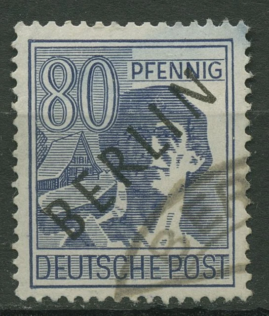 Berlin 1948 Schwarzaufdruck 15 gestempelt geprüft