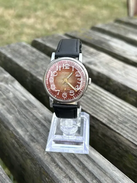 Vintage Watch Pobeda Soviet Made In USSR Retro Mechanical Wristwatch 1980s