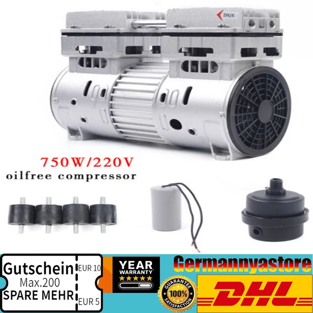 Reparatursatz Für ölfreien Luftkompressor 750W - Zylinder, Dichtringe & Ventilplatten