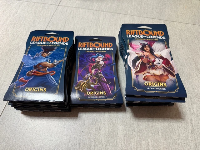 RIFTBOUND ORIGINS LEAGUE Of Legends TCG English 20 Sleeved Blister Pack ...