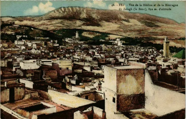CPA AK FEZ Vue de la Medina et de la Montagne du Zalagh MAROC (824699)