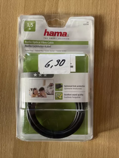 Hama Audio-Lichtleiter-Kabel 1,5 m  Toslink  Stecker