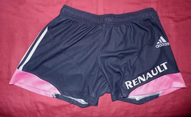 Short(No Maillot)Rugby De Match Du Stade Français Porté Saison 2010/2011 T XXL