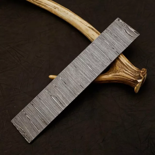 10" HAND FORGED Damascus Steel Billet/Bar For Knife Making "Twisted Pattern"