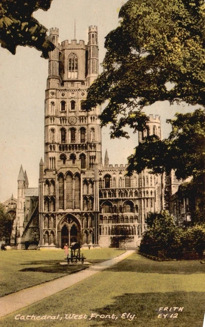 Vintage Postcard Cathedral West Front Ely Friths Unposted