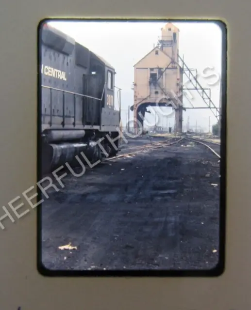 Original '73 Ektachrome Half Frame Slide PC Penn Central Enola Yard Coal   36N46