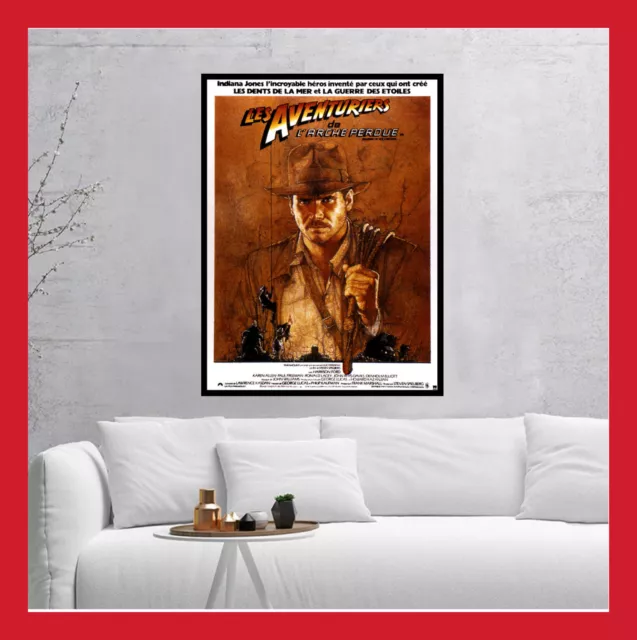 Toile Affiche Cinema Film Poster Indiana Jones Les Aventuriers De L’arche Perdue