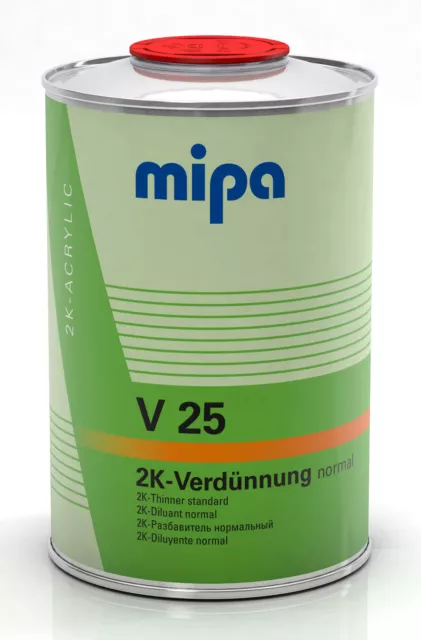 Mipa 2K- Acryl Verdünnung normal V 25 Autolack Lackversand 1 Liter