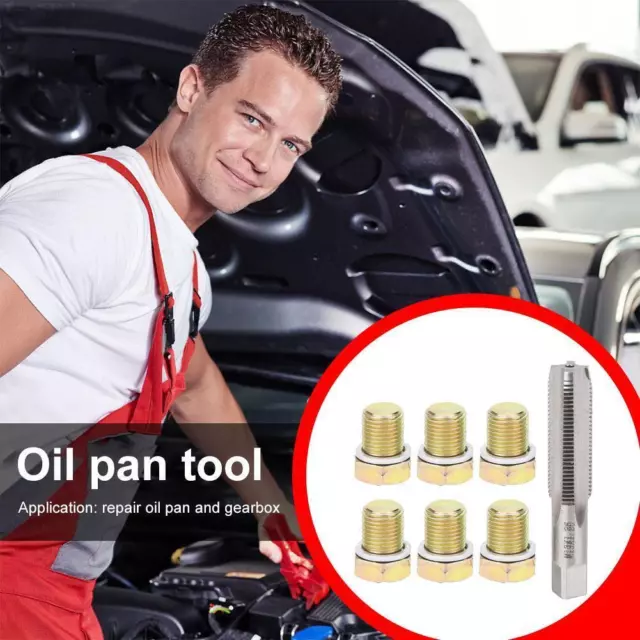 Kit strumenti di riparazione filetto auto ricambio coppa coppetta M13x1,25 mm coppa olio ricambio auto