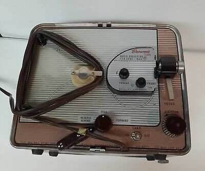 Kodak Brownie 500 8mm Modelo C F/1.6 1950s automático proyector de películas Utilería Vintage
