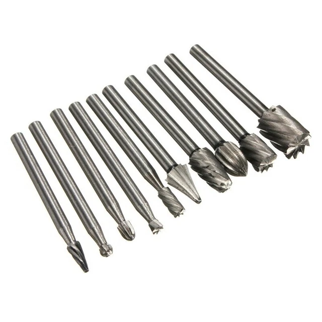 Bava in acciaio ad alta velocità 10 pz punte bava intagliata taglio diamante per fabbrica J7G8
