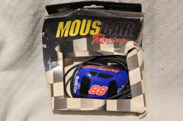 1990's MousCar Computer Racing Mouse NASCAR #88 Quality Care PS/2 Port IBM PC