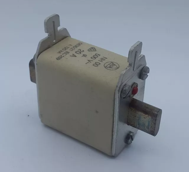 RR NH00 Sécurité Insert Fusible 20A 500V > 120kA