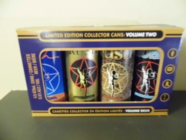 Rush Limited Edition Collector Beer Cans Set Volume Two 2112 hemispheres Starman
