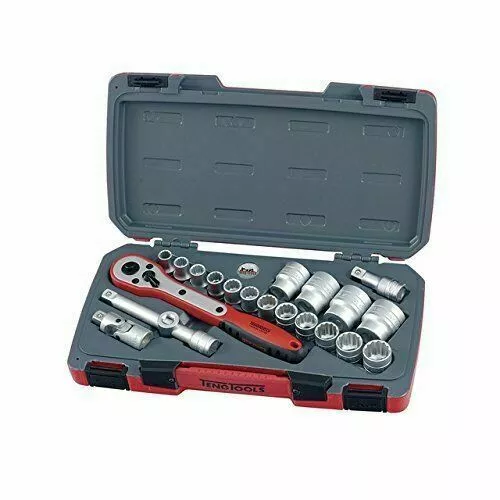 Teng T1221 Socket Set of 21 Metric 1/2in Drive