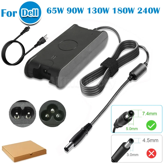 AC Adapter Charger for Dell Latitude Inspiron 11 12 13 15 17 Power Cord 7.4*5mm