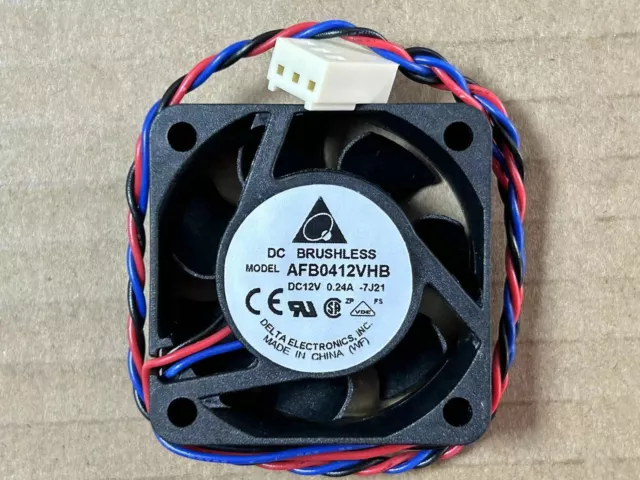 Delta AFB0412VHB 4015 12V 0.24A 4CM/cm Large Air Volume Double Ball Chassis Fan