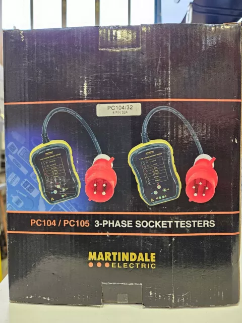 Martindale PC104 3 Phase Industrial Socket Tester 32A