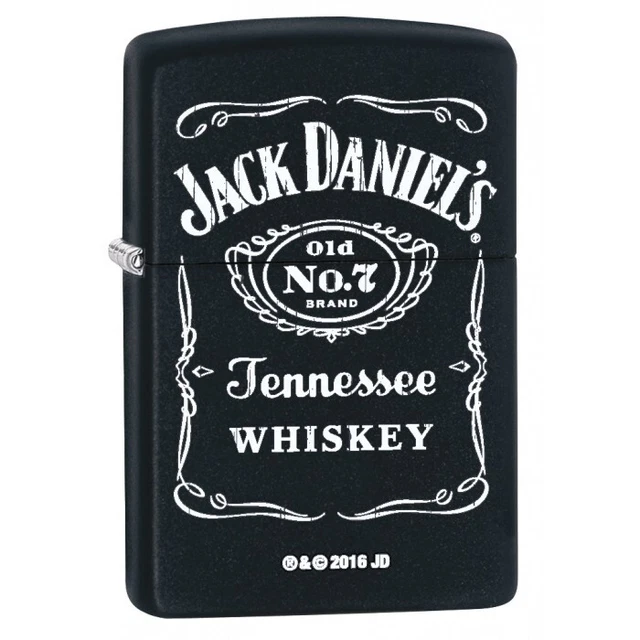 Zippo Lighter. Jack Daniels Logo - Black Matte 76875, NIB