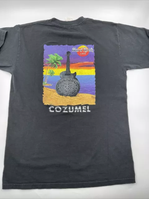 Vintage 90s Hard Rock Cafe Cozumel Beach T Shirt Mens Size Large