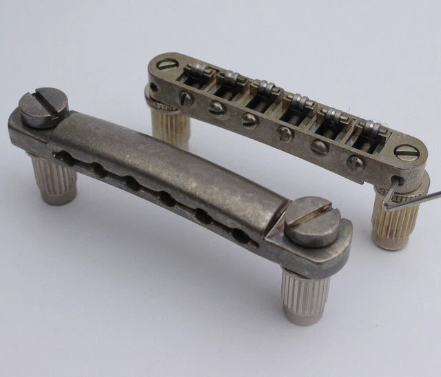1 Set Relic Tune O Matic Guitar Tailpiece and Bridge For Epiphone Les Paul SG