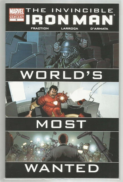 INVINCIBLE IRON MAN # 9 * Second Print VARIANT * MARVEL COMICS *