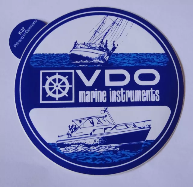 Adesivo Pubblicità VDO Marino Instruments Bootsinstrumente Barca Vela a Motore