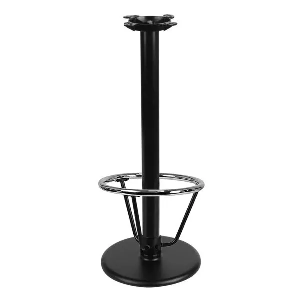 17'' Round Restaurant Table Base with 3'' Dia. Bar Height Column with Foot Ring