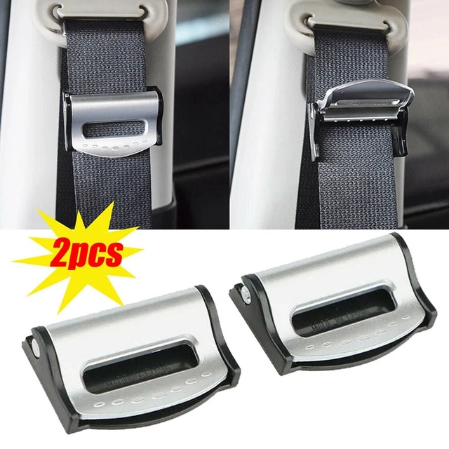 Soporte asiento de coche (plata) clip clips confort correa hebilla seguridad