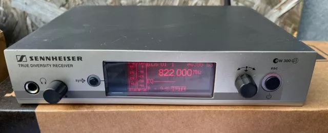Sennheiser ew 300 g3 THRUE DIVERSITY RECEIVER  Bande Fréquences 780-822 mhz