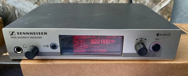 Sennheiser ew 300 g3 THRUE DIVERSITY RECEIVER  Bande Fréquences 566-608 mhz