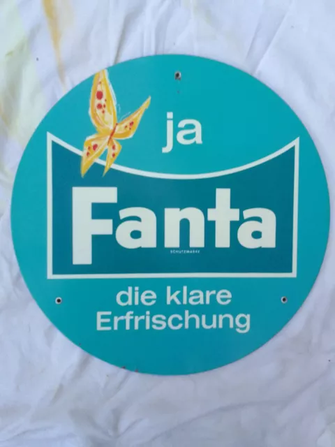 WERBESCHILD ALT &amp;FANTA&amp; aus Holz - 40 cm Durchmesser EUR 70,00 ...