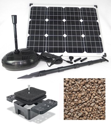 Esotec 25 Watt Solaire Plongée Pompe Étang de Jardin Ruisseau Coulant Filtre 